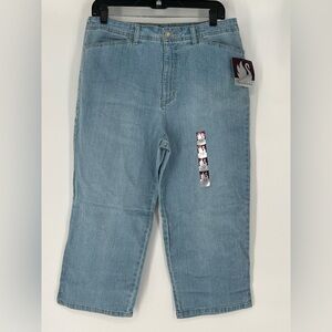GLORIA VANDERBILT VINTAGE SANDBLAST CROP JEANS FLATTERING STRETCH,‎ COMFY
